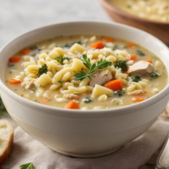 Chicken pastina soup