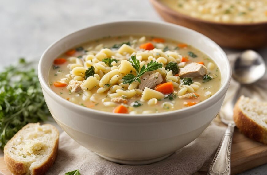 Chicken pastina soup