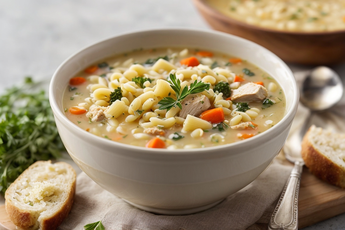 Chicken pastina soup