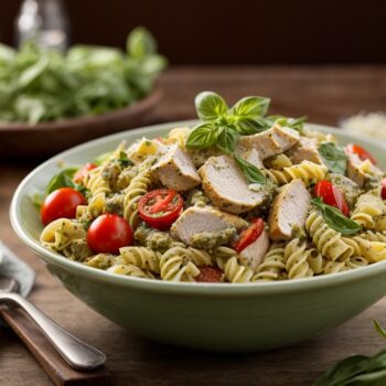 Chicken pesto pasta salad