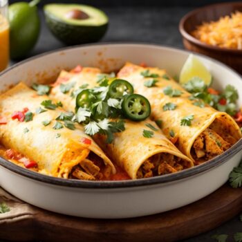 Keto chicken enchiladas