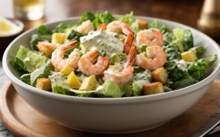 Shrimp caesar salad