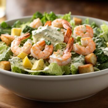 Shrimp caesar salad