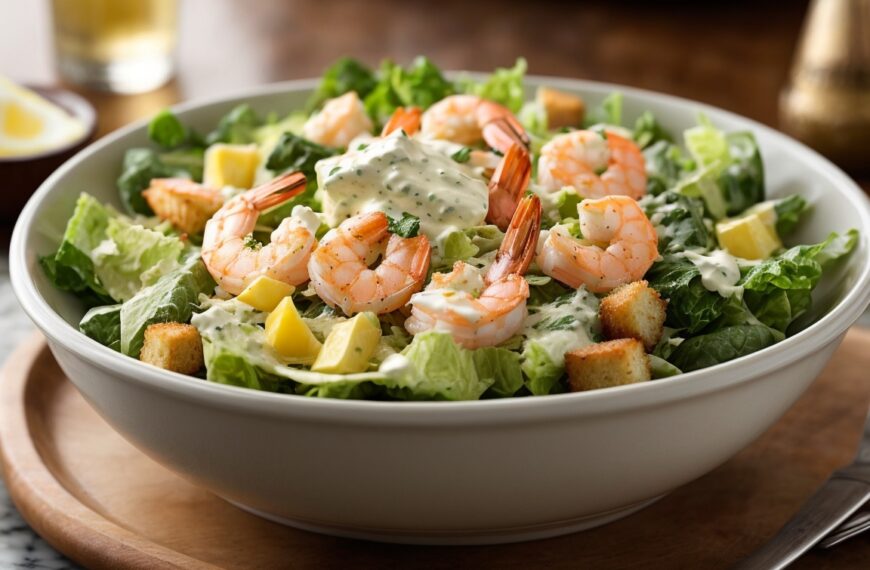 Shrimp caesar salad