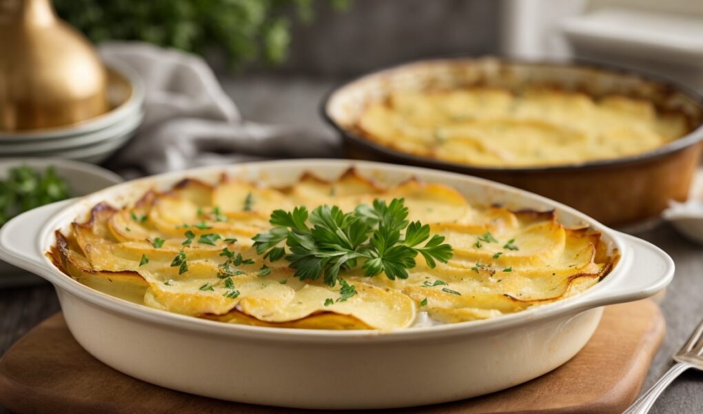 Vegan scalloped potatoes