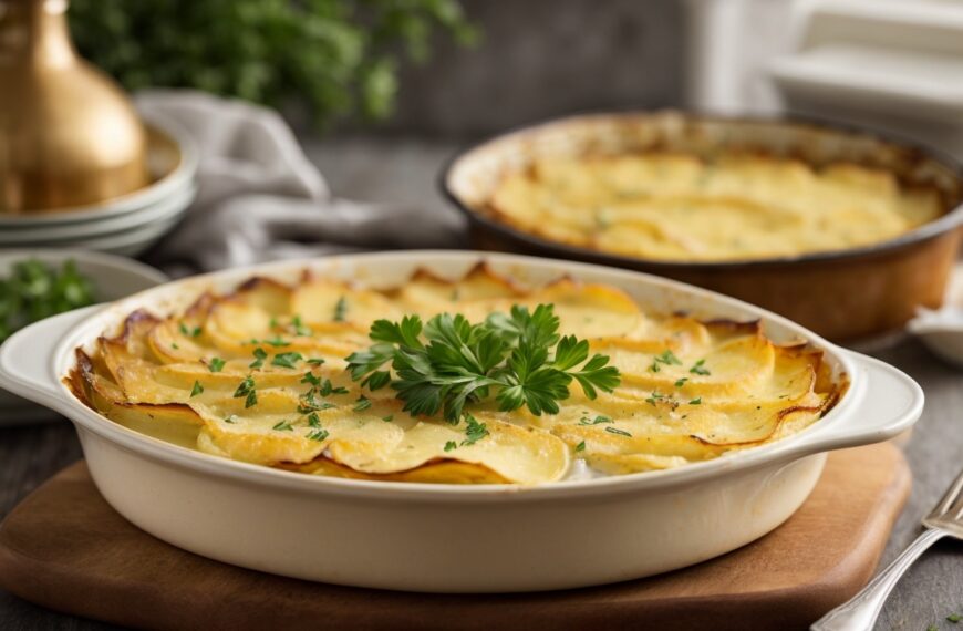 Vegan scalloped potatoes