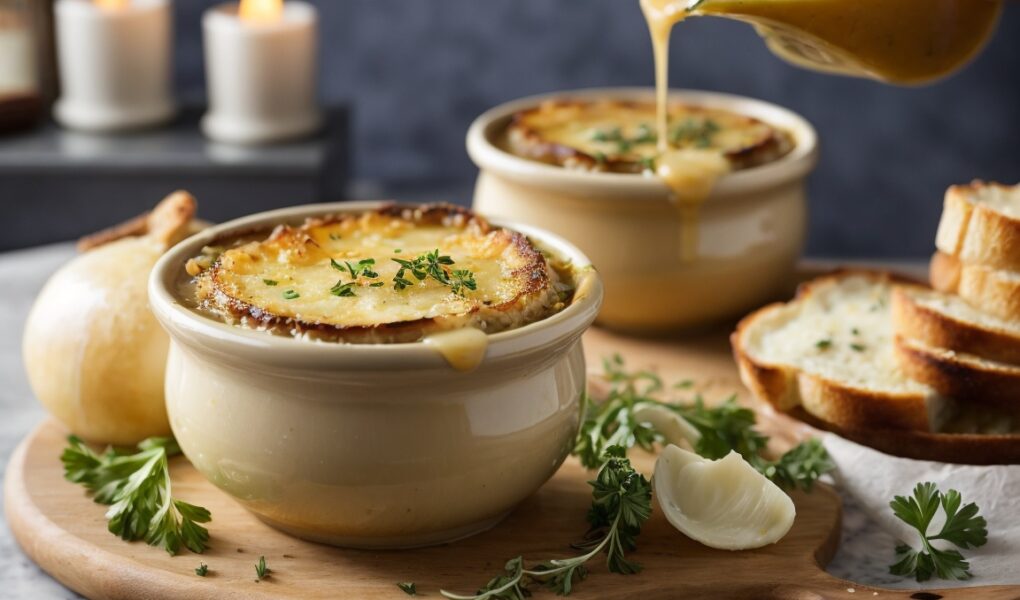 Vegetarian french onion soup