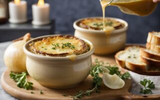 Vegetarian french onion soup