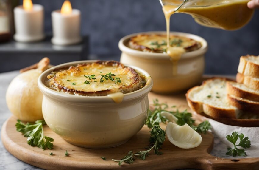 Vegetarian french onion soup