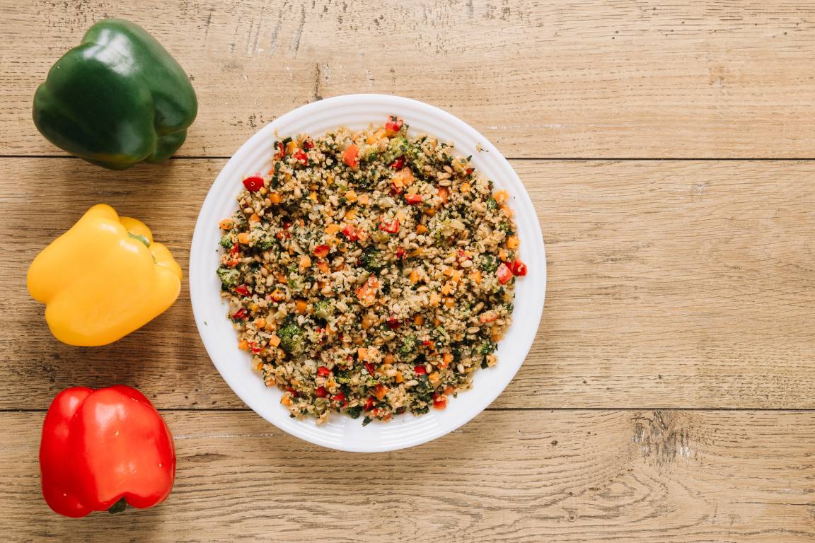 Sweet Potato Quinoa Salad. A recipe vegan-firendly.