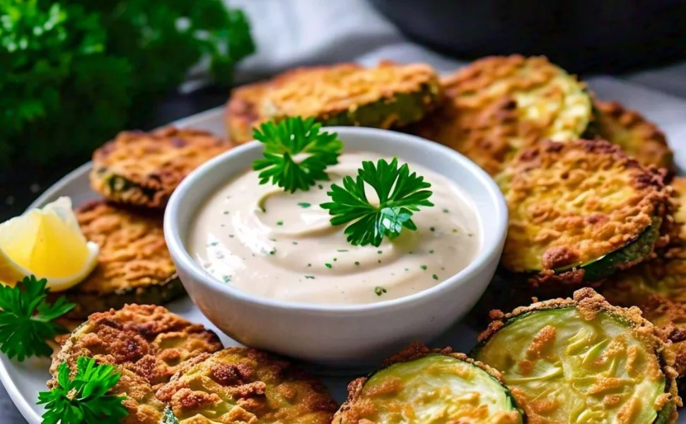 Vegan Air Fried Zucchini Recipe