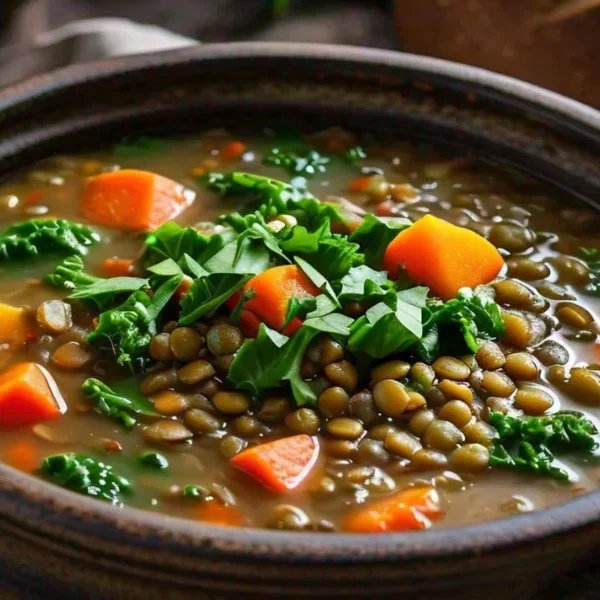 Crock Pot Vegetable Soup with Lentils