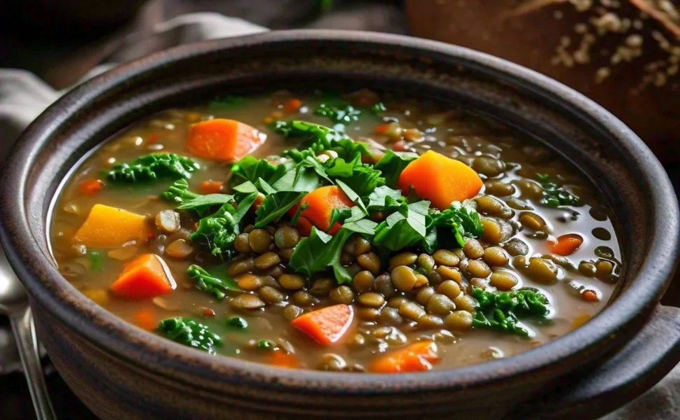 Crock Pot Vegetable Soup with Lentils